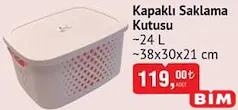 KAPAKLI SAKLAMA KUTUSU 24 L